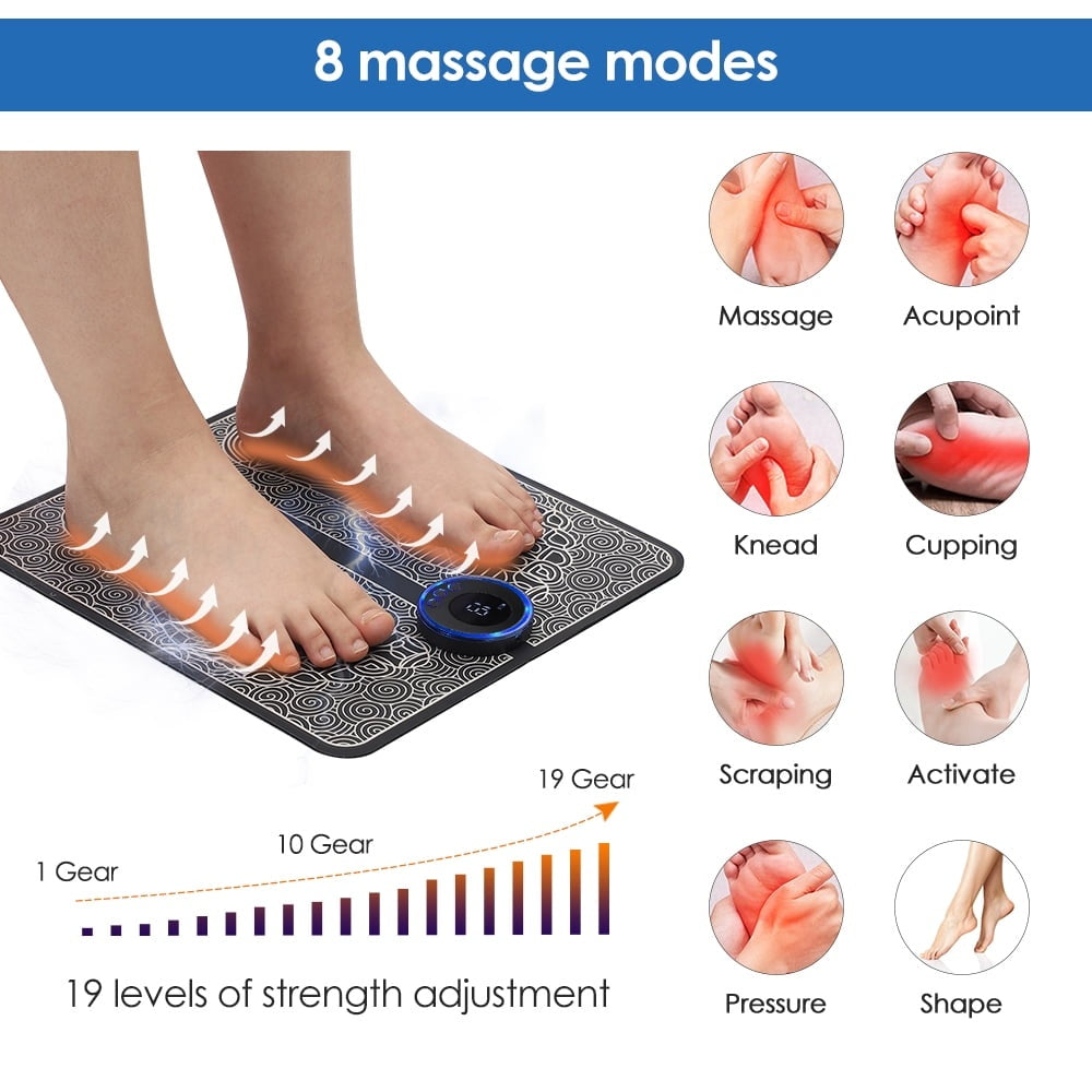 CHARAN EMS Foot Therapy Mat — Cordless Foot Massager